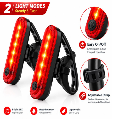 Pack usb rechargeable red - usb,