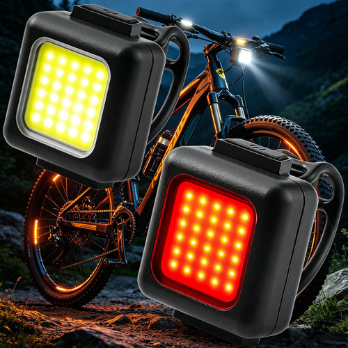 Cob led front rear - cob, bike