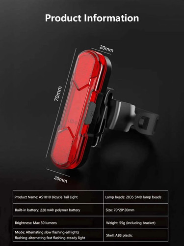 Bicycle light rear - bicycle,