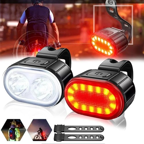 Mountain bike lights usb - 2x,