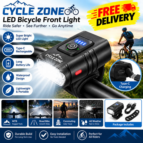 Led bicycle front light type - bicycle,