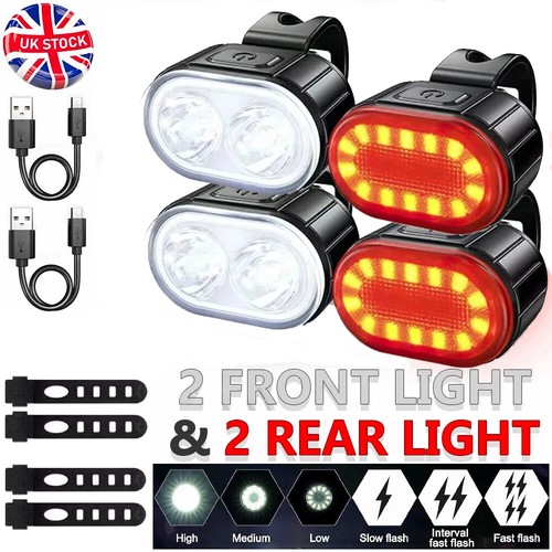 Led usb rechargeable - 4x,