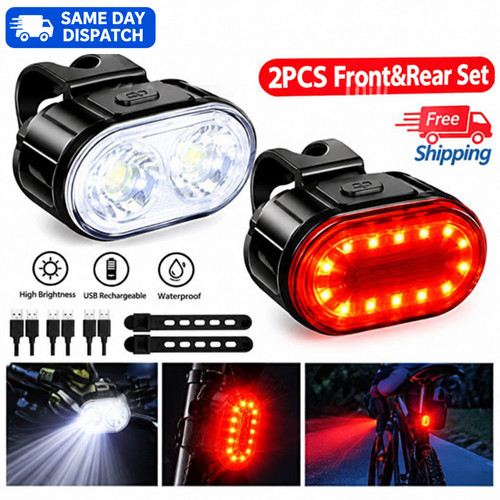 Mountain bike lights - 2x, usb