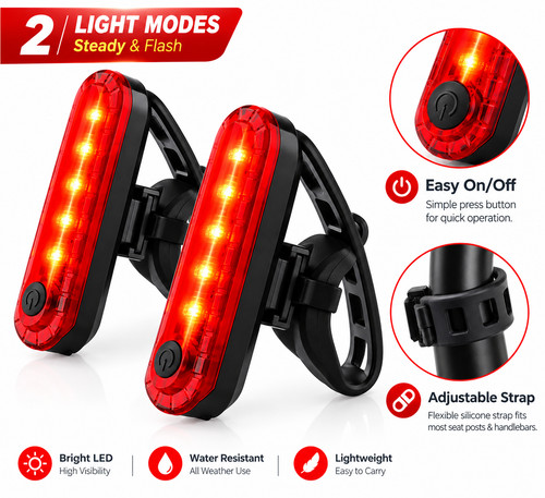 Pack usb rechargeable red - rechargeable,